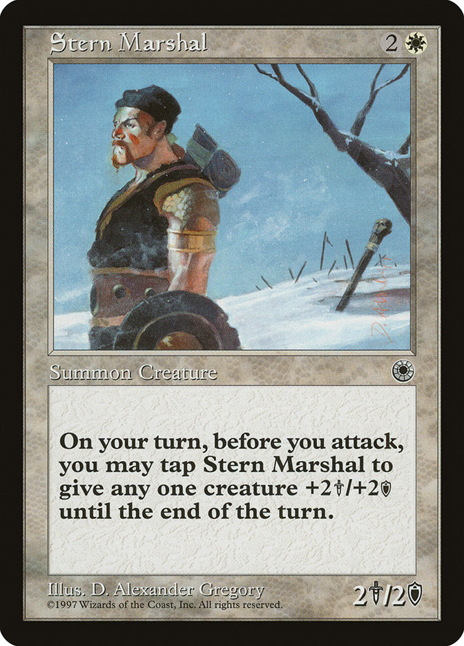Stern Marshal [Portal] Magic: The Gathering