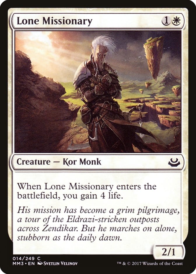 Lone Missionary [Modern Masters 2017] Magic: The Gathering