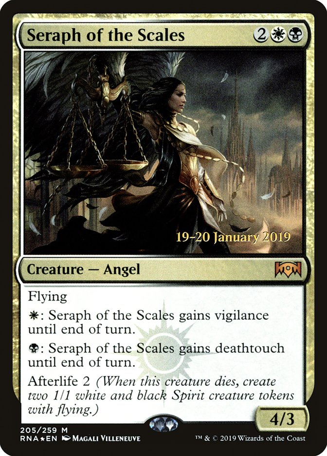 Seraph of the Scales [Ravnica Allegiance Prerelease Promos] Magic: The Gathering
