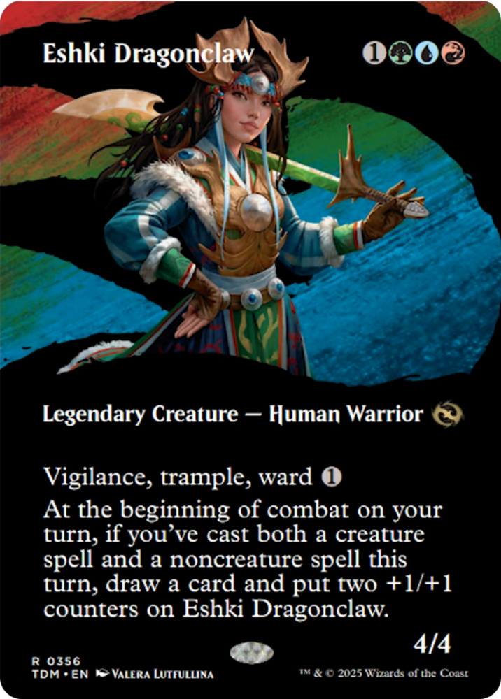 Eshki Dragonclaw (Borderless) [Tarkir: Dragonstorm] Magic: The Gathering