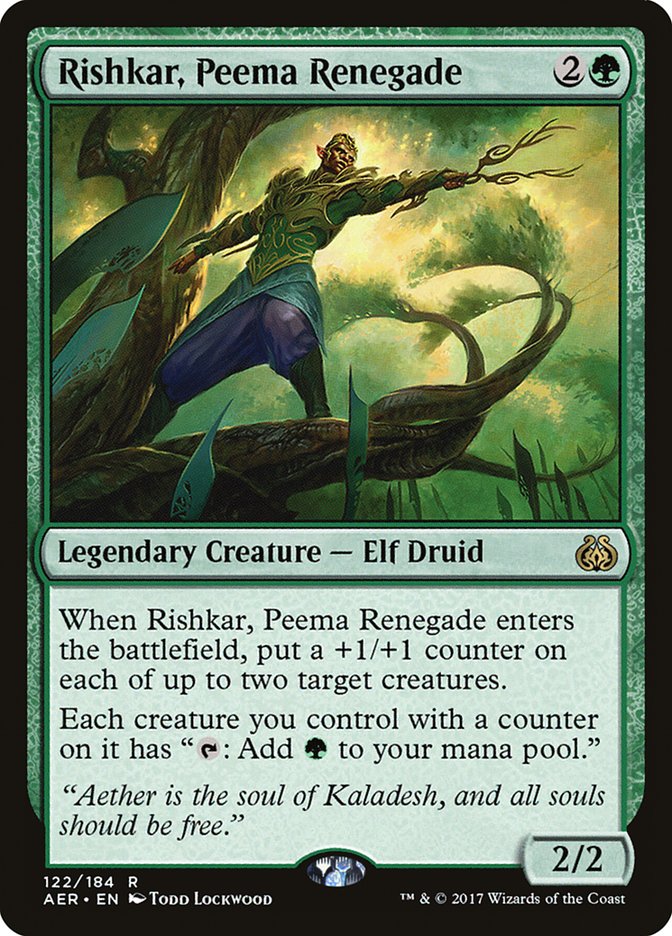 Rishkar, Peema Renegade [Aether Revolt] Magic: The Gathering