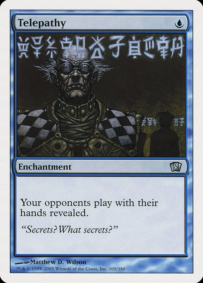 Telepathy [Eighth Edition] Magic: The Gathering