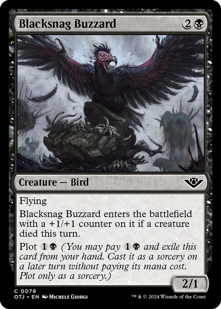 Blacksnag Buzzard [Outlaws of Thunder Junction] Magic: The Gathering