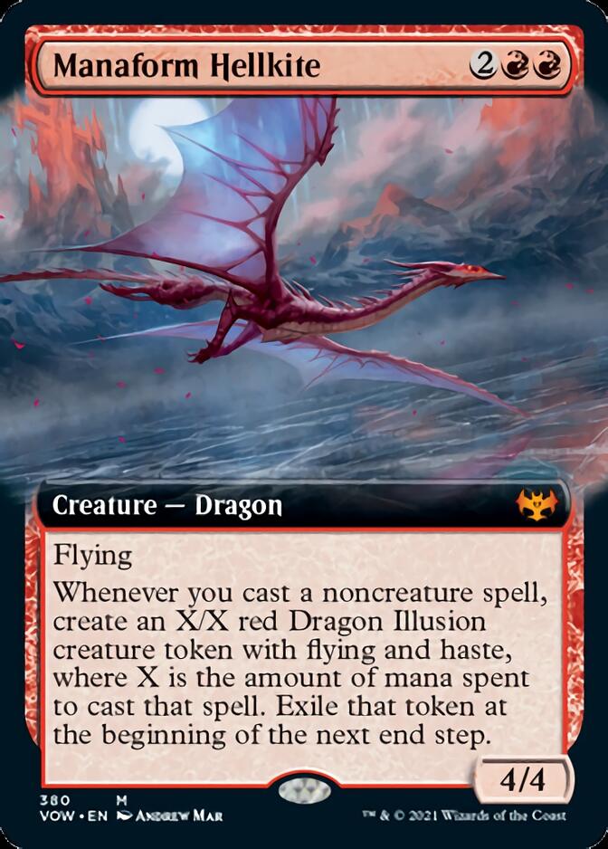 Manaform Hellkite (Extended Art) [Innistrad: Crimson Vow] Magic: The Gathering