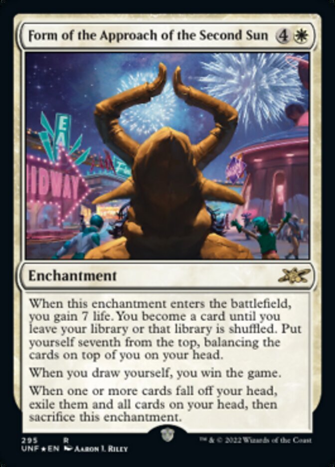Form of the Approach of the Second Sun (Galaxy Foil) [Unfinity] Magic: The Gathering