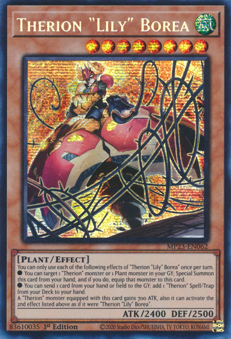 Therion "Lily" Borea [MP23-EN062] Prismatic Secret Rare - Yugioh Cards For Your TCG Needs!