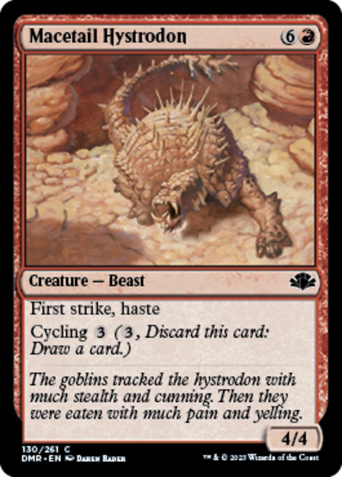 Macetail Hystrodon [Dominaria Remastered] Magic: The Gathering