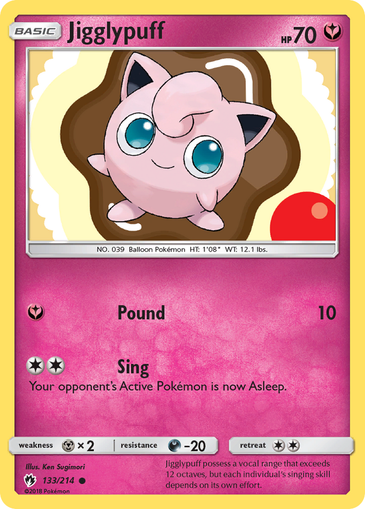 Jigglypuff (133/214) [Sun & Moon: Lost Thunder] Pokémon