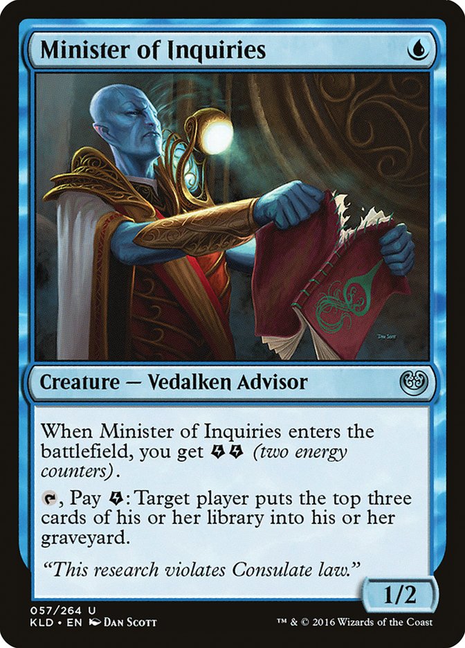 Minister of Inquiries [Kaladesh] Magic: The Gathering