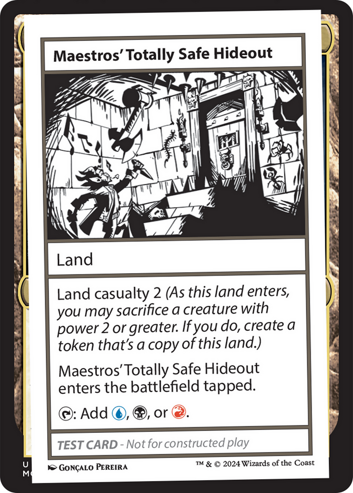 Maestros' Totally Safe Hideout [Mystery Booster 2 Playtest Cards] Magic: The Gathering