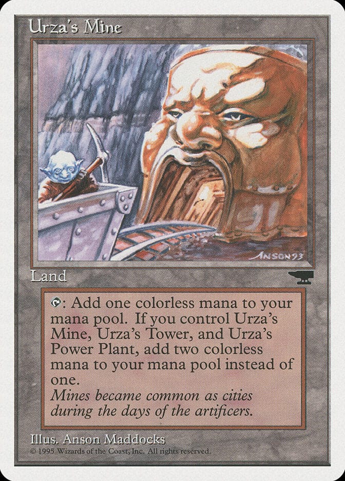 Urza's Mine (Mine Cart Entering Mouth) [Chronicles] Magic: The Gathering