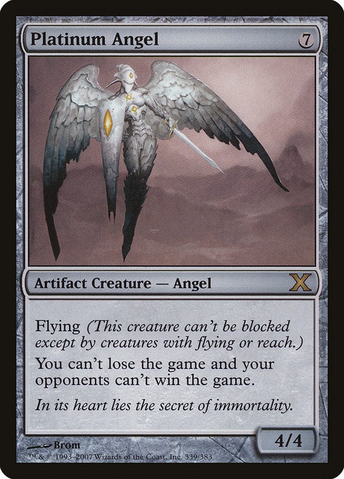 Platinum Angel [Tenth Edition] Magic: The Gathering