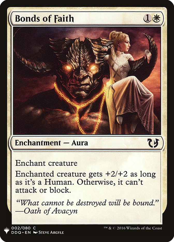 Bonds of Faith [Mystery Booster] Magic: The Gathering