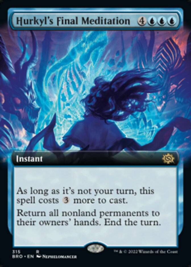 Hurkyl's Final Meditation (Extended Art) [The Brothers' War] Magic: The Gathering