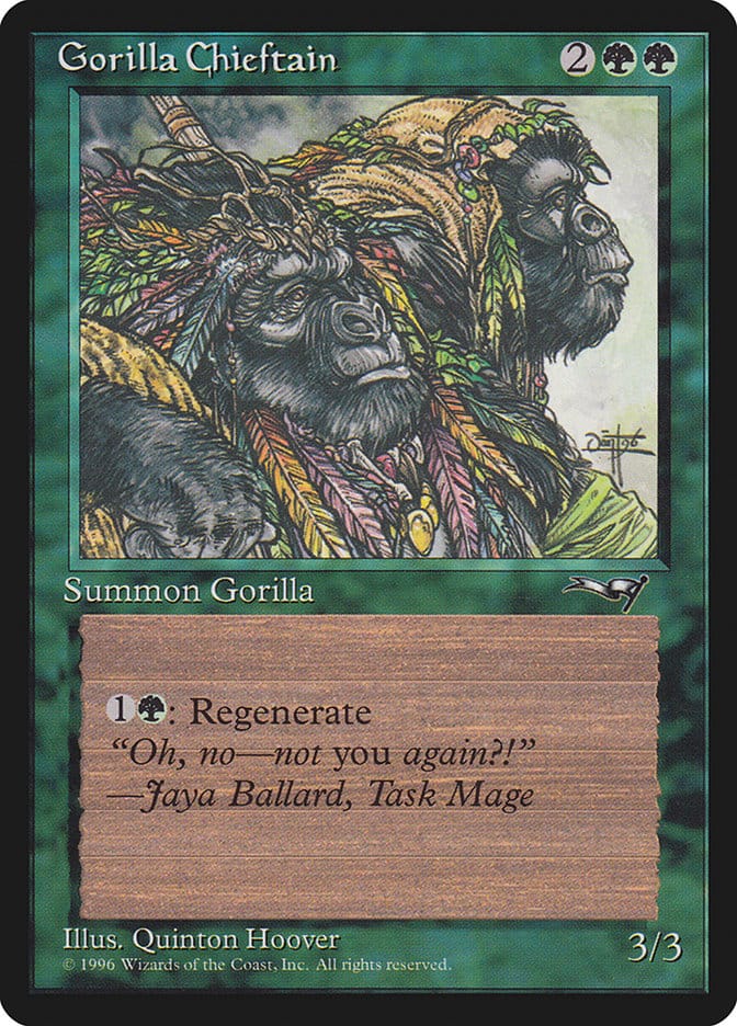 Gorilla Chieftain (Two Gorilla Art) [Alliances] Magic: The Gathering