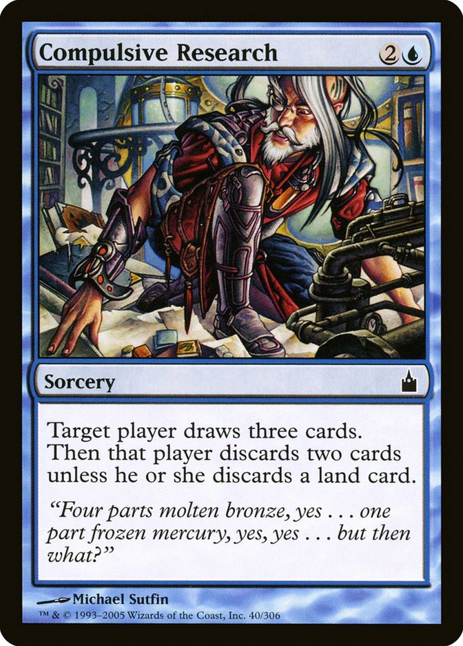 Compulsive Research [Ravnica: City of Guilds] Magic: The Gathering