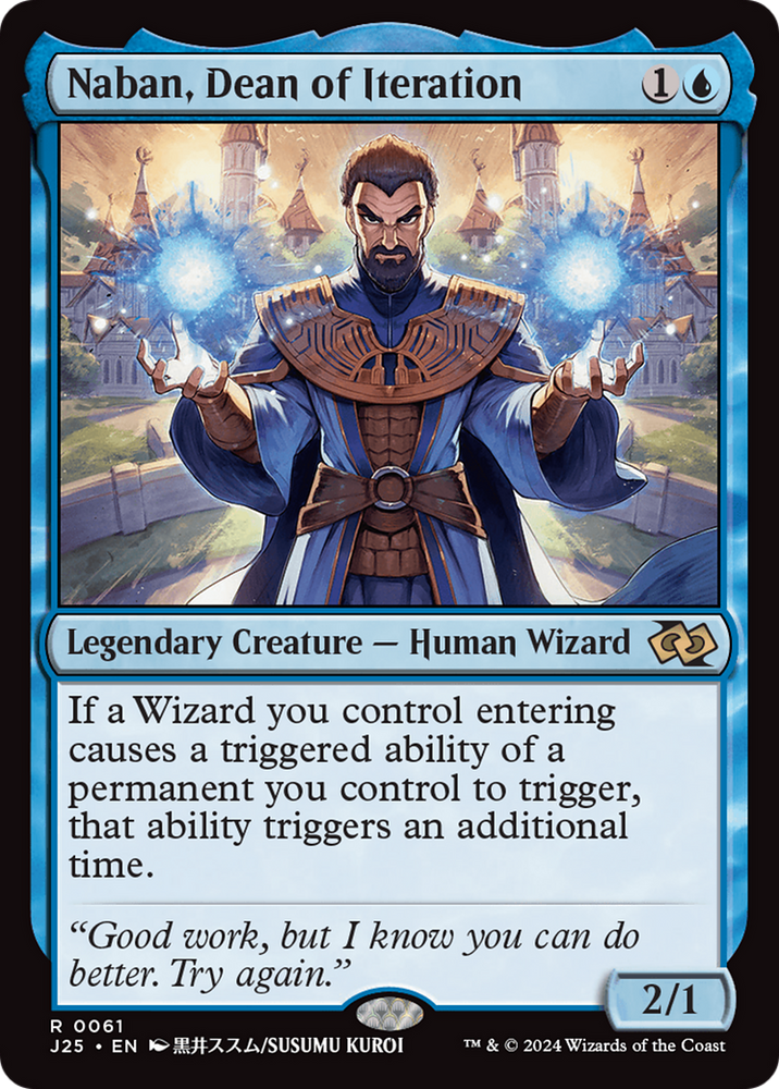 Naban, Dean of Iteration (Anime) [Foundations Jumpstart] Magic: The Gathering
