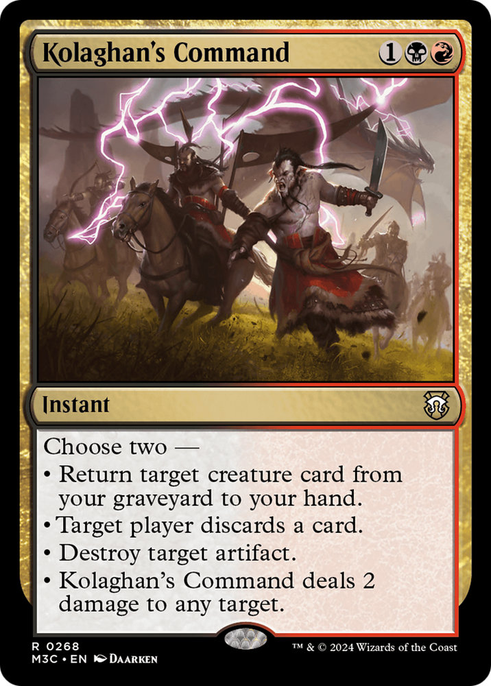 Kolaghan's Command (Ripple Foil) [Modern Horizons 3 Commander] Magic: The Gathering