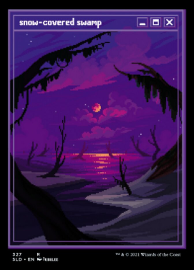 Snow-Covered Swamp (Foil Etched) [Secret Lair Drop Series] Magic: The Gathering