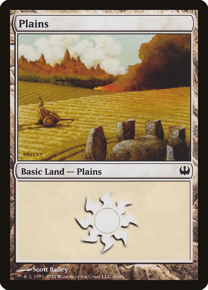 Plains (40) [Duel Decks: Knights vs. Dragons] Magic: The Gathering