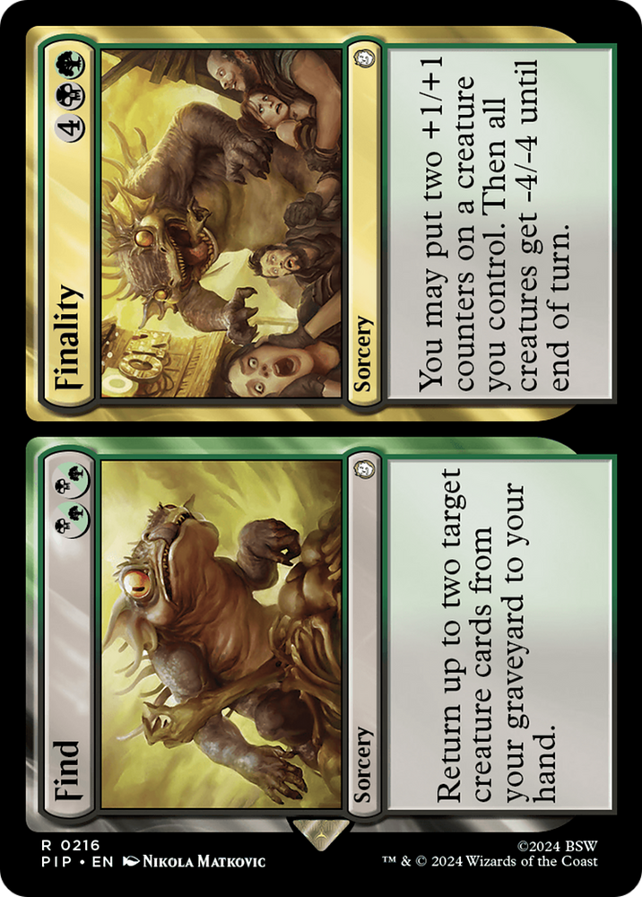 Find // Finality [Fallout] Magic: The Gathering