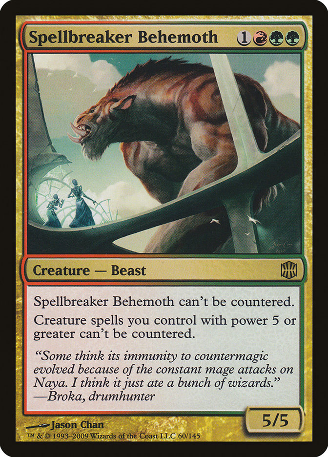 Spellbreaker Behemoth (Oversized) [Oversize Cards] Magic: The Gathering