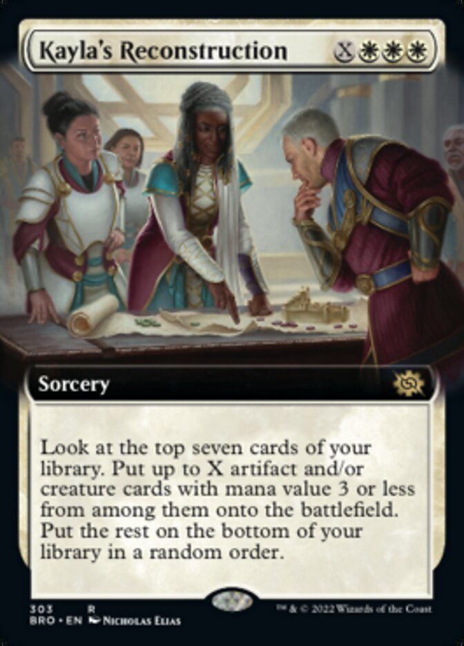 Kayla's Reconstruction (Extended Art) [The Brothers' War] Magic: The Gathering