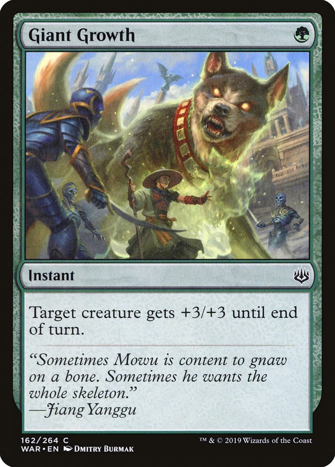 Giant Growth [War of the Spark] Magic: The Gathering