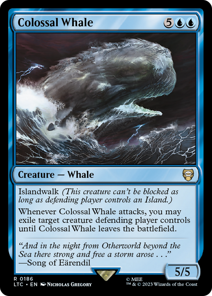 Colossal Whale [The Lord of the Rings: Tales of Middle-Earth Commander] Magic: The Gathering