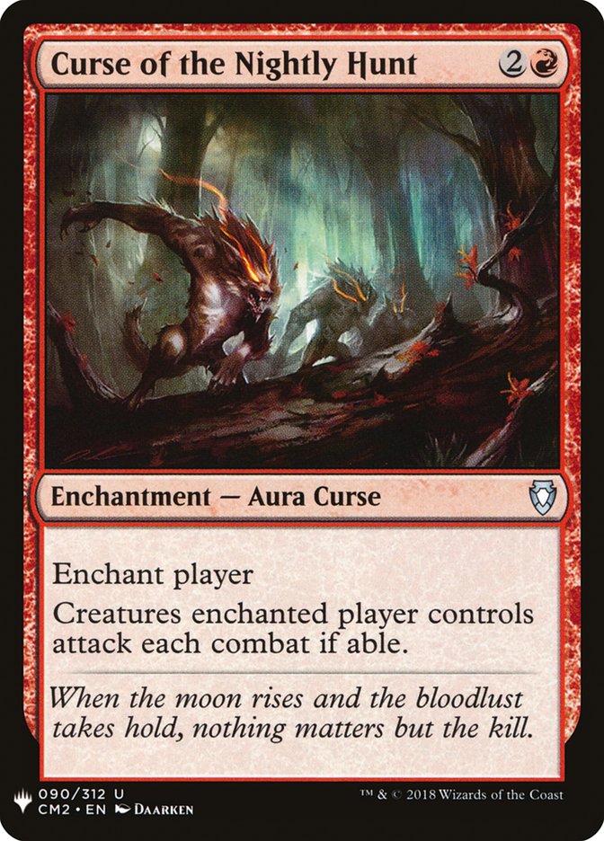 Curse of the Nightly Hunt [Mystery Booster] Magic: The Gathering