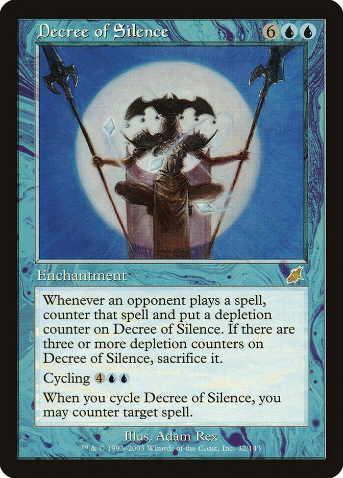Decree of Silence [Scourge] Magic: The Gathering