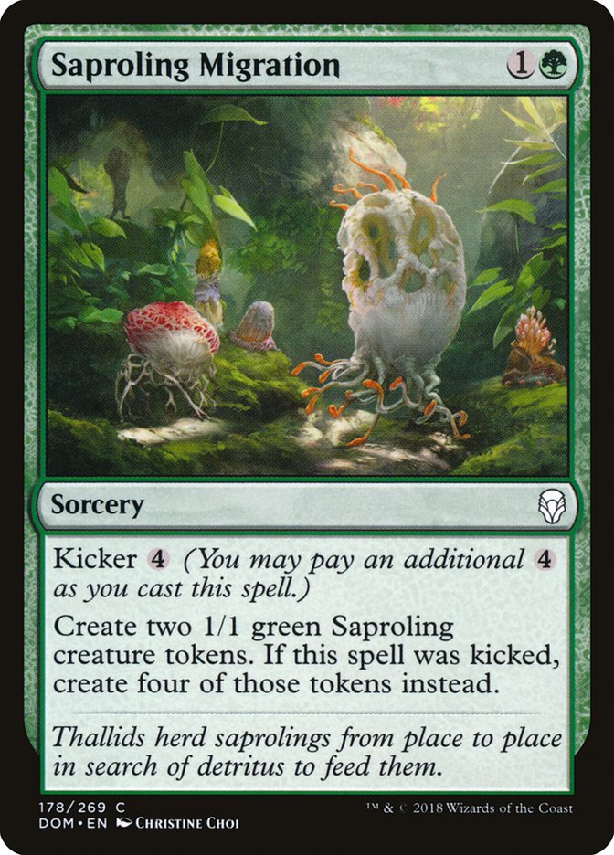 Saproling Migration [Dominaria] Magic: The Gathering