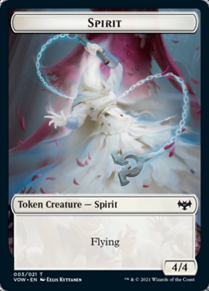 Insect // Spirit (003) Double-Sided Token [Innistrad: Crimson Vow Tokens] Magic: The Gathering
