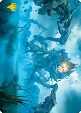 Creeping Inn Art Card (Gold-Stamped Signature) [Innistrad: Midnight Hunt Art Series] Magic: The Gathering
