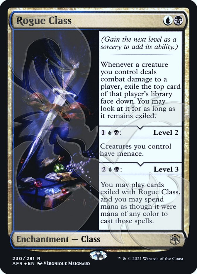 Rogue Class (Ampersand Promo) [Dungeons & Dragons: Adventures in the Forgotten Realms Promos] Magic: The Gathering
