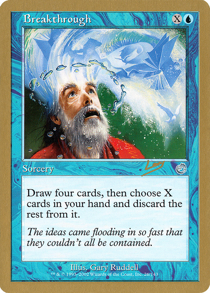 Breakthrough (Raphael Levy) [World Championship Decks 2002] Magic: The Gathering
