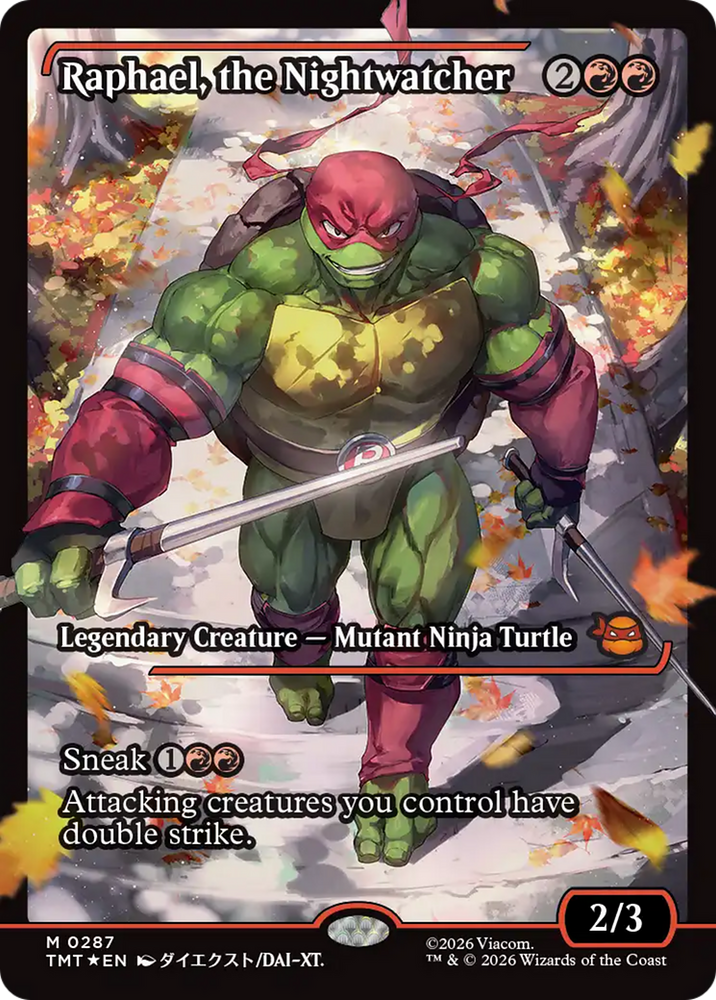 Raphael, the Nightwatcher (Showcase) [Teenage Mutant Ninja Turtles] Magic: The Gathering