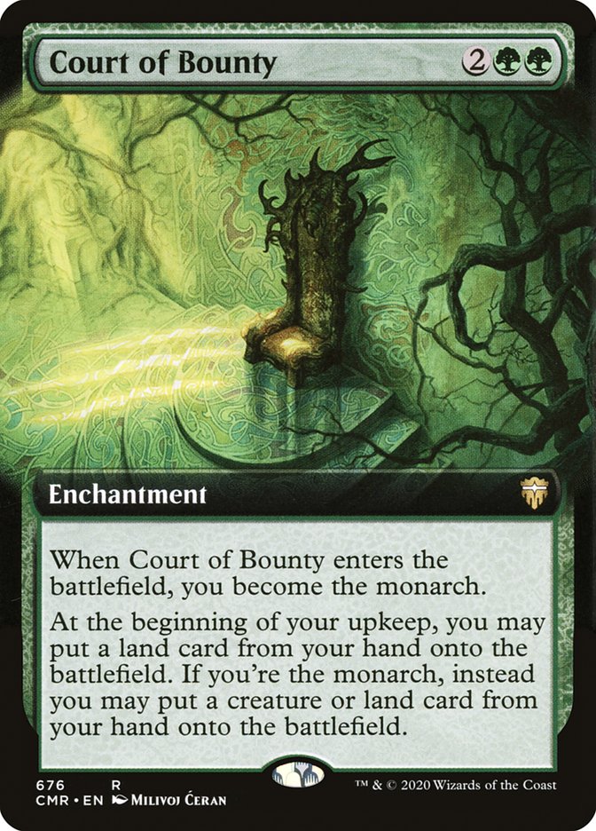 Court of Bounty (Extended Art) [Commander Legends] Magic: The Gathering
