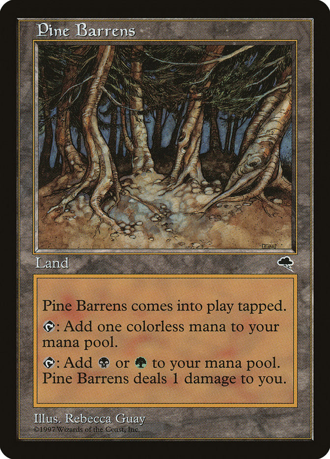 Pine Barrens [Tempest] Magic: The Gathering