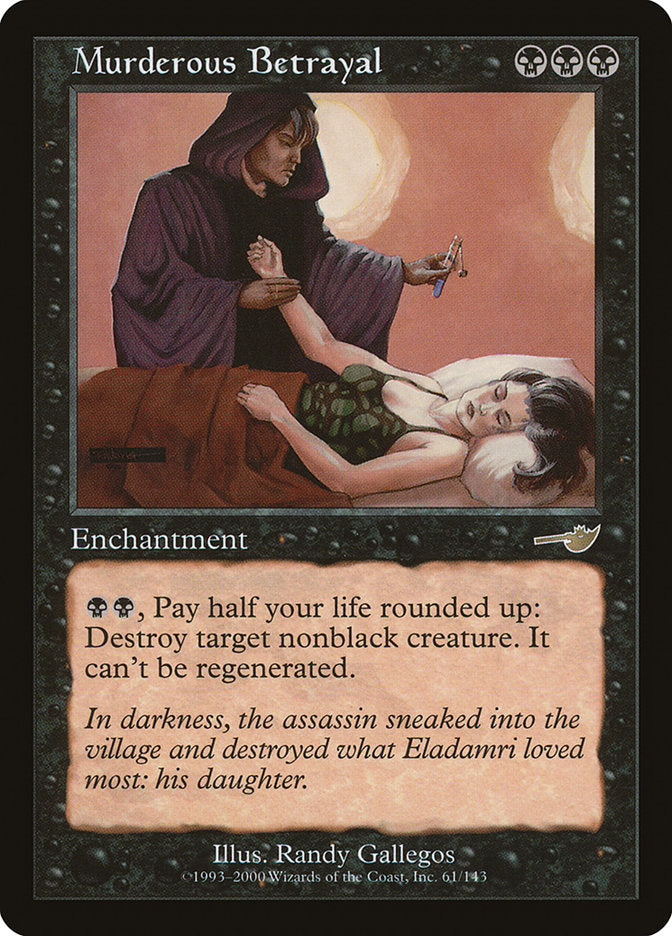 Murderous Betrayal [Nemesis] Magic: The Gathering