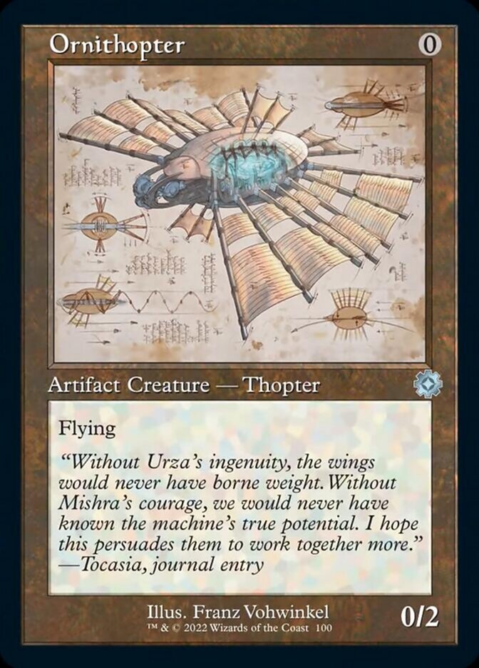 Ornithopter (Retro Schematic) [The Brothers' War Retro Artifacts] Magic: The Gathering