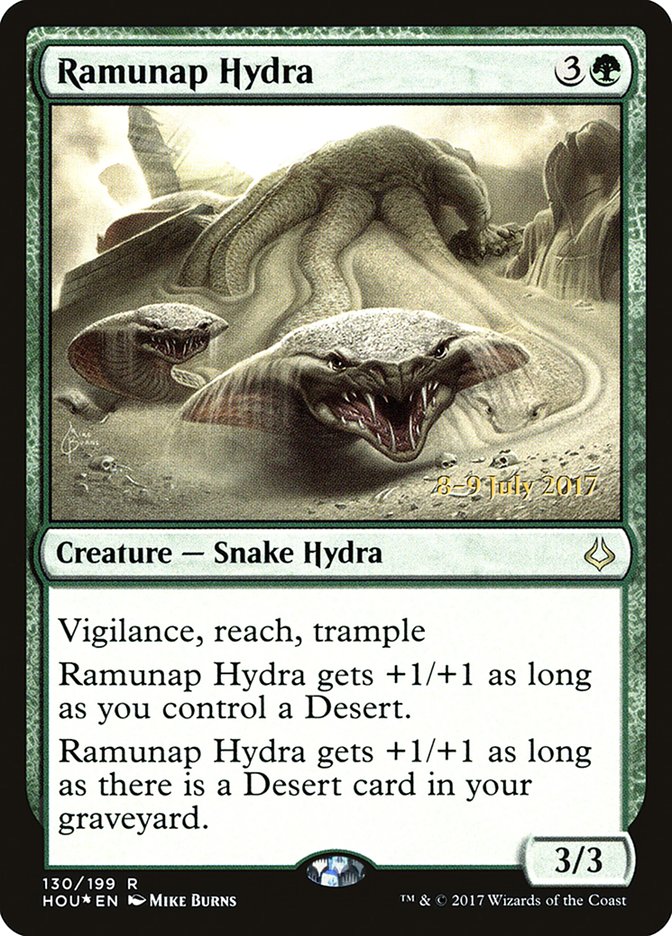 Ramunap Hydra [Hour of Devastation Prerelease Promos] Magic: The Gathering