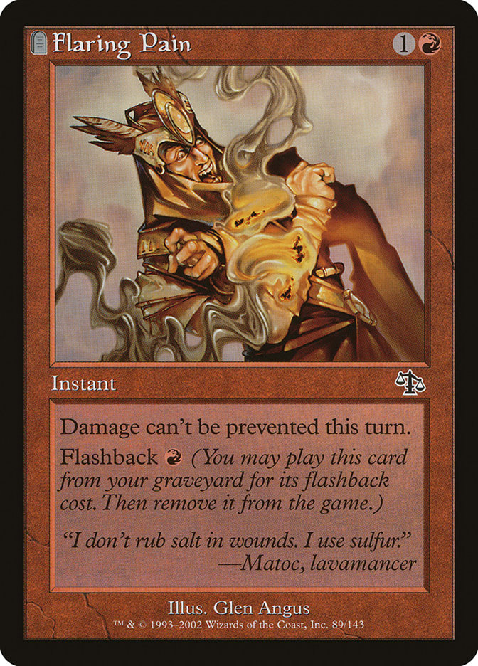 Flaring Pain [Judgment] Magic: The Gathering