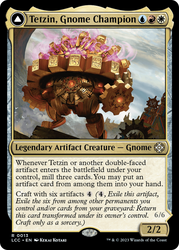 Tetzin, Gnome Champion // The Golden-Gear Colossus [The Lost Caverns of Ixalan Commander] Magic: The Gathering