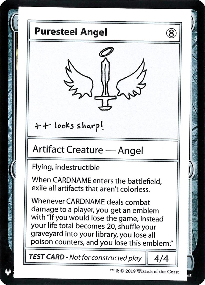 Puresteel Angel [Mystery Booster Playtest Cards] Magic: The Gathering