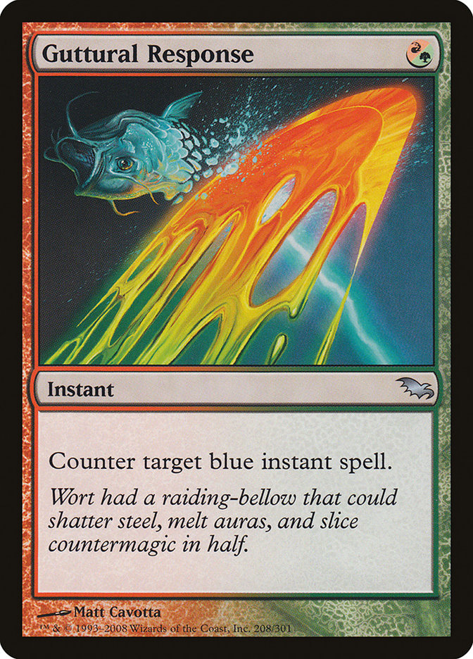 Guttural Response [Shadowmoor] Magic: The Gathering