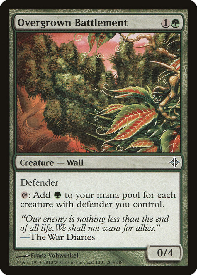 Overgrown Battlement [Rise of the Eldrazi] Magic: The Gathering