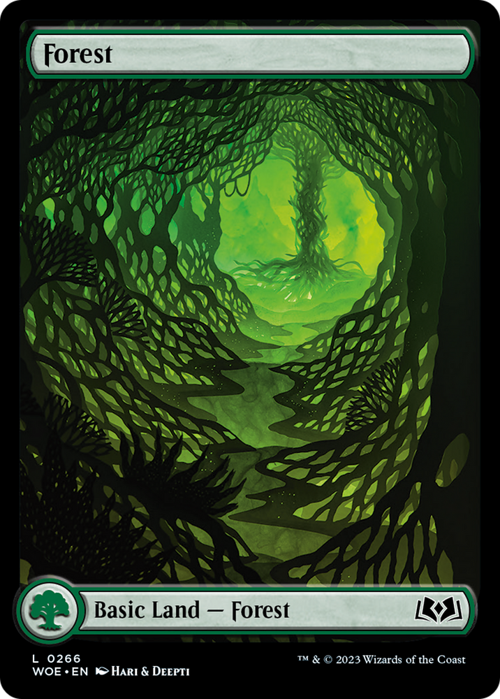 Forest (266) (Full-Art) [Wilds of Eldraine] Magic: The Gathering