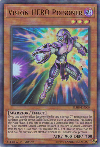 Vision Hero Poisoner [BLHR-EN008] Ultra Rare - Yugioh Cards For Your TCG Needs!