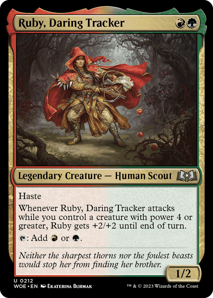 Ruby, Daring Tracker [Wilds of Eldraine] Magic: The Gathering